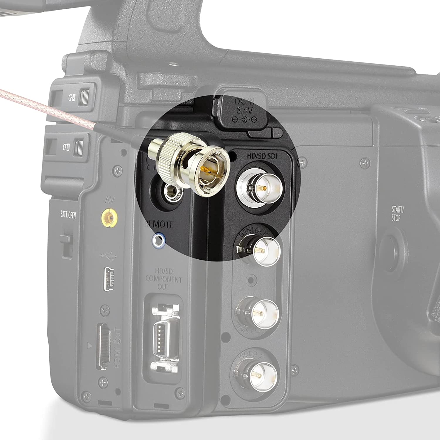 SDI Cable 3G/Hd Sdi Bnc Video Cable, Supports Hd-Sdi/3G-Sdi/4K/8K For Cameras And Video   Equipment(Straight, 100Cm 75O, Gold, Silver